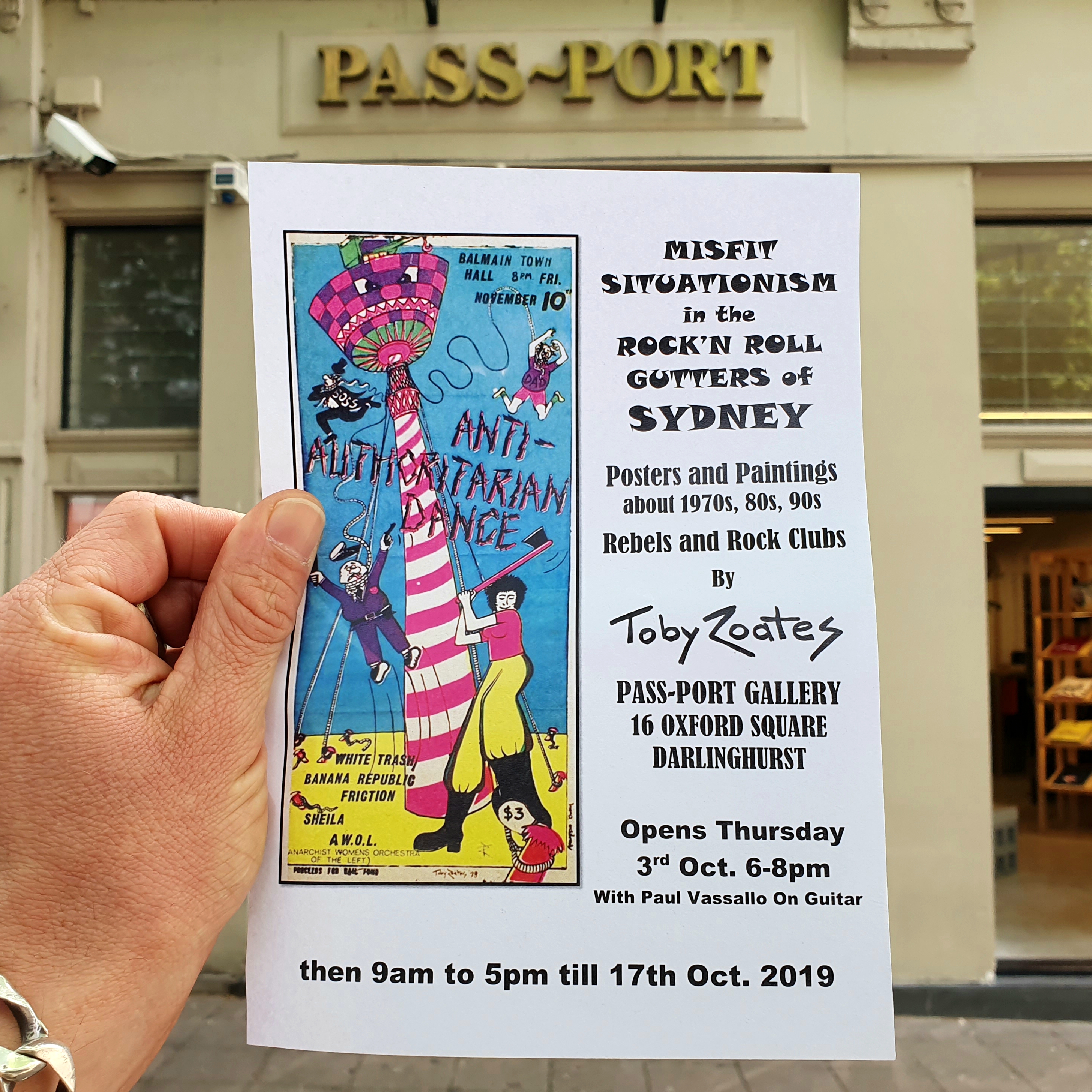 Art Show Review – Toby Zoates at ‘Pass-Port Gallery’ (Sydney, NSW, Australia – October 3rd to 17th 2019)